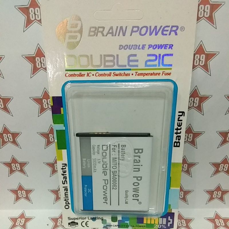 Battery batre Mito Ba00062 Brain power