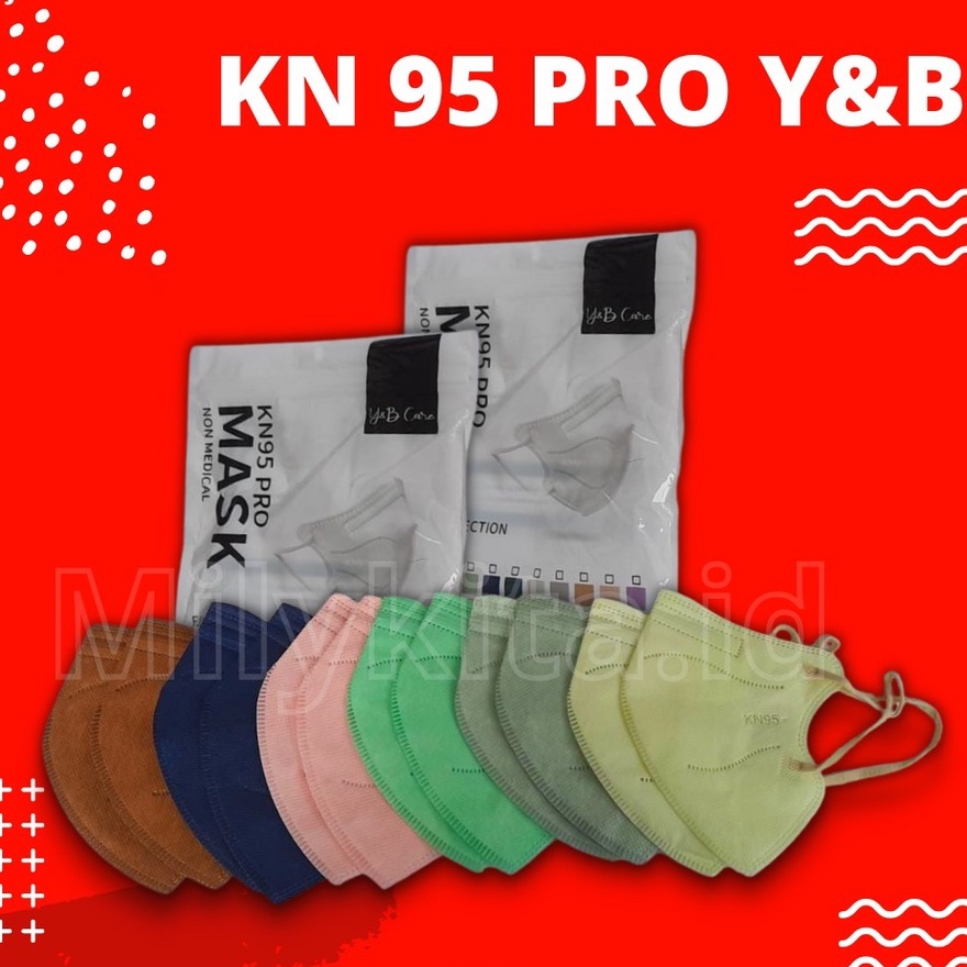 MASKER KN 95 PRO Y&amp;B CARE Kn95 Dewasa Earloop