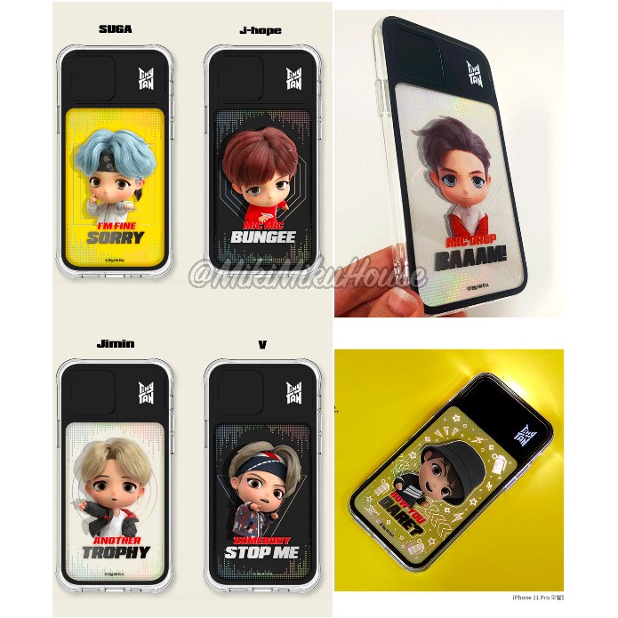 TINYTAN MIC DROP 3D LIGHT UP CASE OFFICIAL BTS BT21 CASING LIGHTING BABY KOREA KOREAN BUMPER HARD