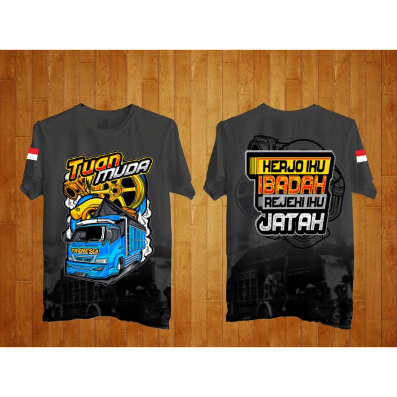 kaos truk ori//tuan muda//driver muda//kaos kata-kata//baju truk
