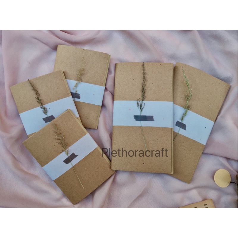 

simple notebook handmade insert travelers untuk buku diary catatan scrapbook