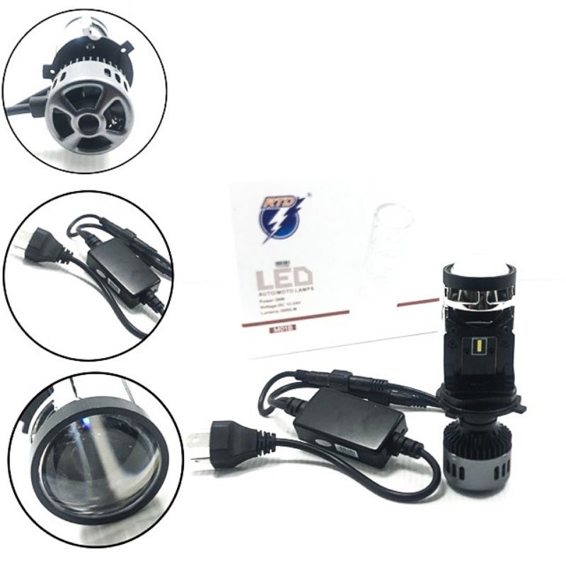 Lampu LED RTD M01B Proyektor H4 Lampu utama led