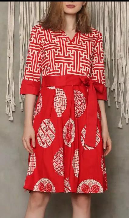Dress Batik Wanita 263 Series / Batik Wanita Modern Standart - Jumbo