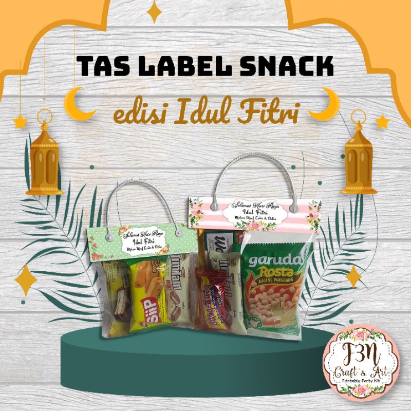 

Tas label snack / Bag Tag Edisi Idul Fitri / Lebaran