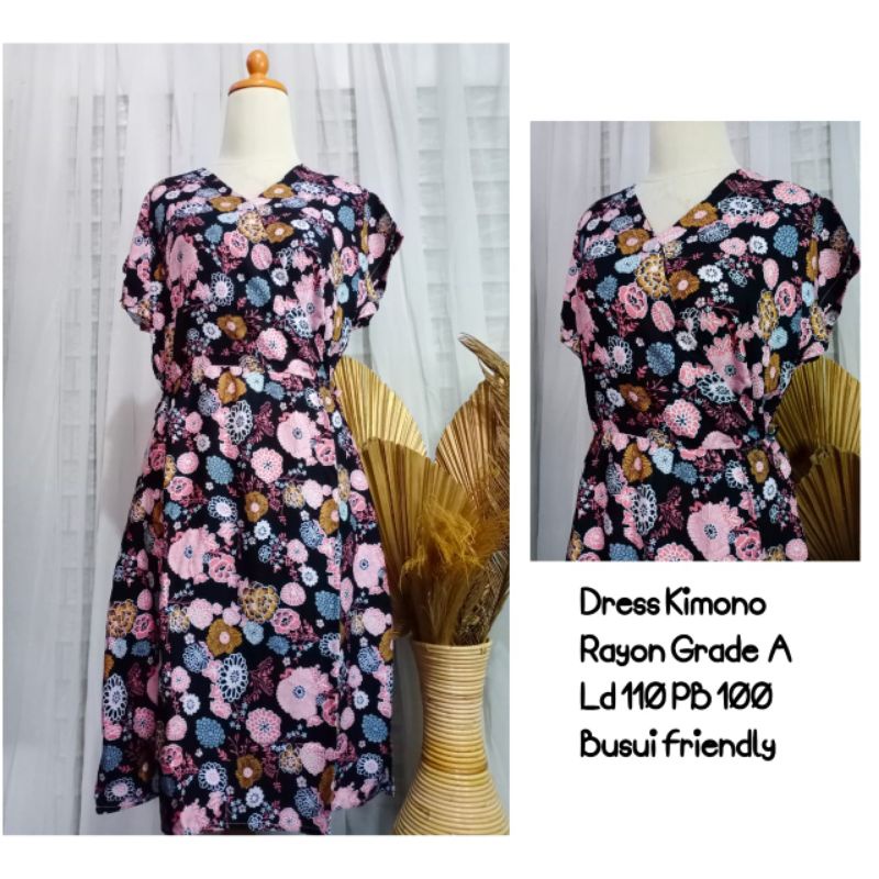 DASTER KIMONO RAYON BUSUI / BAJU TIDUR KEKINIAN