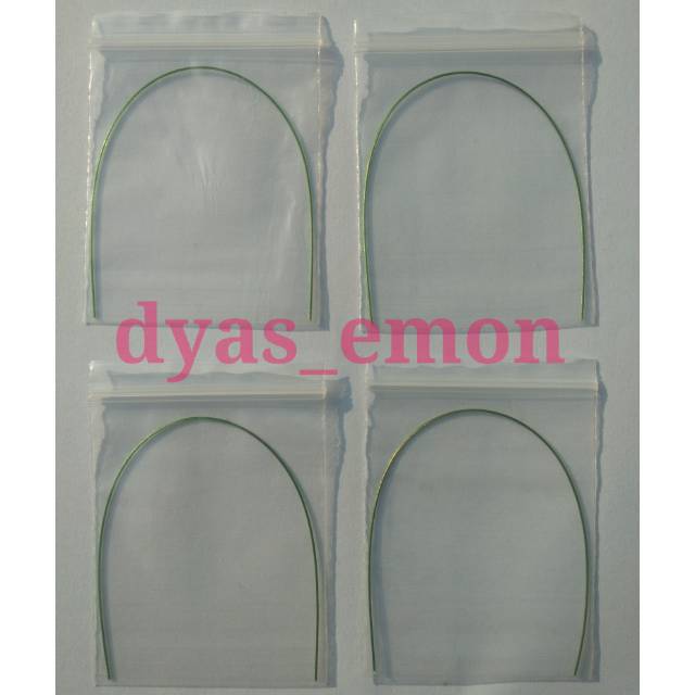 Kawat behel gigi warna hijau