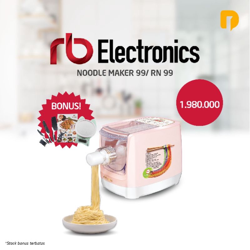 RB noodle maker mesin mie otomatis Gratis Dispenser set