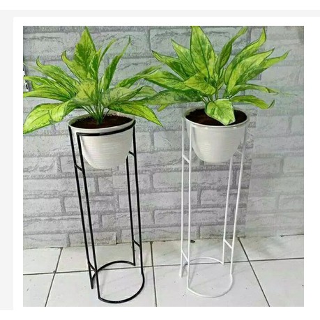 Diameter 20cm/Standing pot bunga Besar /Pot Standing Besi / Rak Bunga Besi