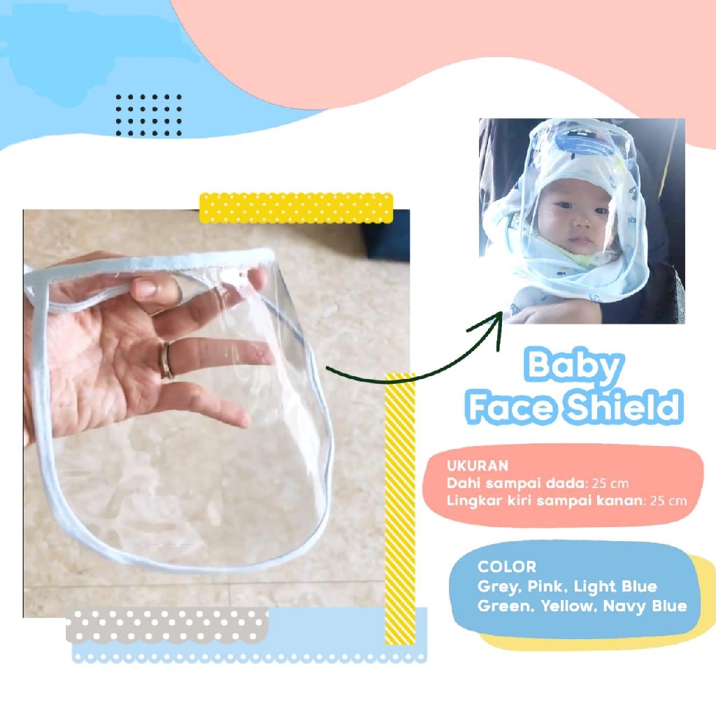 Face Shield Bayi Baby Anak dan Dewasa Termurah dan Terbaik