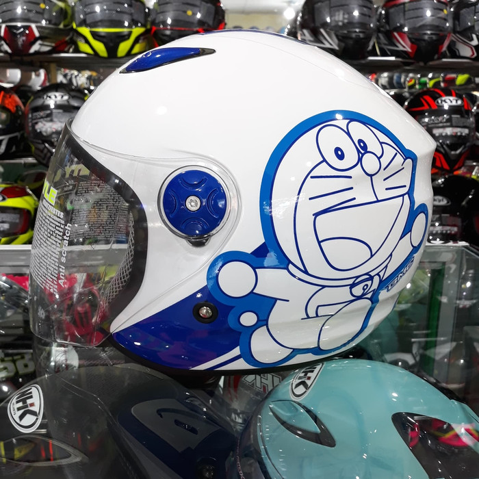 Helm BMC Milan Doraemon Retro White / Blue