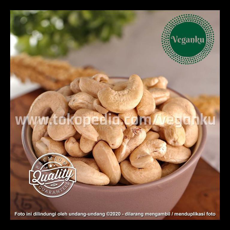 

NEW! VEGANKU - KACANG MEDE PREMIUM 500GR CASHEW NUT METE MENTAH WHOLE UTUH PALING MURAH