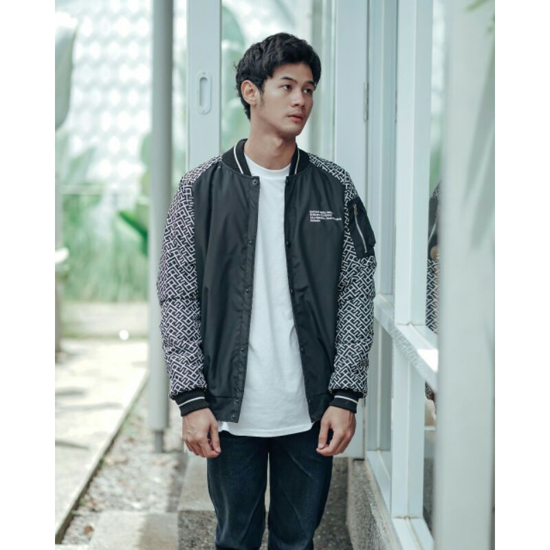 Jaket Bomber Salviohexia Jaket Kombinasi Slvhx Jaket Pria Jaket Parasut