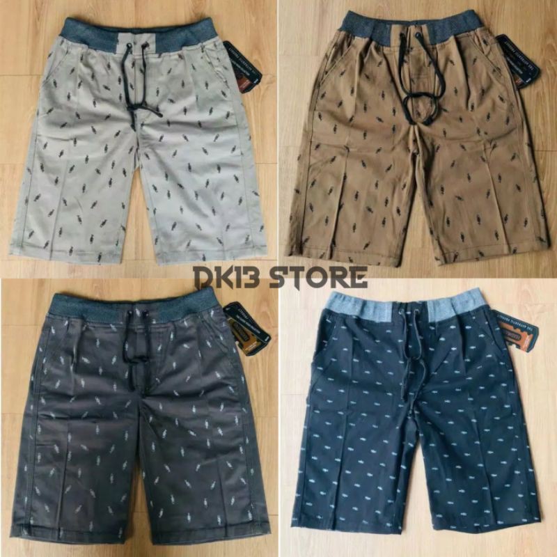 CELANA CHINO PENDEK MOTIF ORIGINAL LELANA SIZE NORMAL 27-38