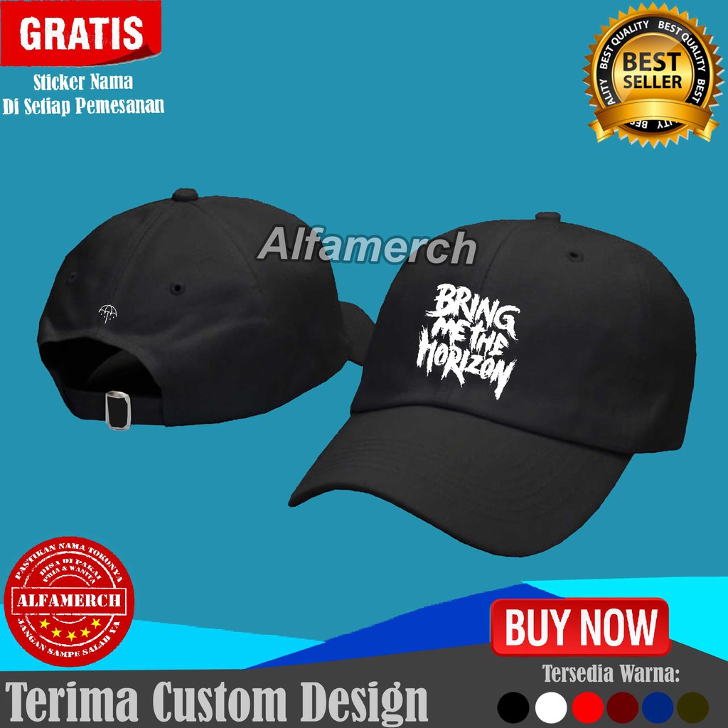 Topi Baseball BMTH BRING ME HORIZON BAND METAL Distro Keren Murah Cowok Laki Laki Pria Wanita