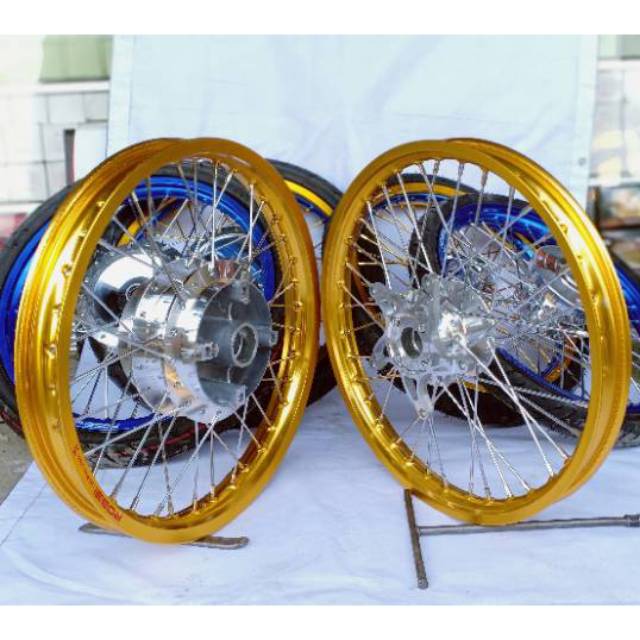 Sepaket Velg Tromol Set Jari2 Cb150 Old - Cbr150 R Old - New MegaPro Tiger Bonus Rakit