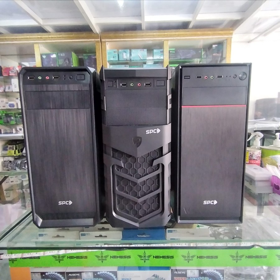 1 Set Pc Rakitan Mobo 1155 H61 Lengkap Monitor