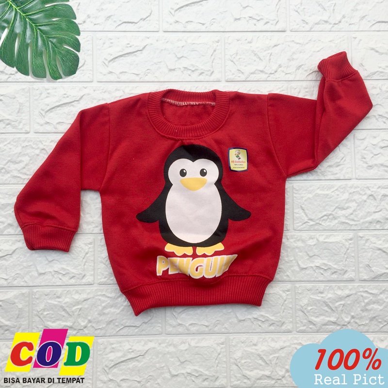 Ana Baby - Sweeter Bayi Jaket Bayi Karakter Penguin Bahan tebal Anak Usia 3-9 Bulan