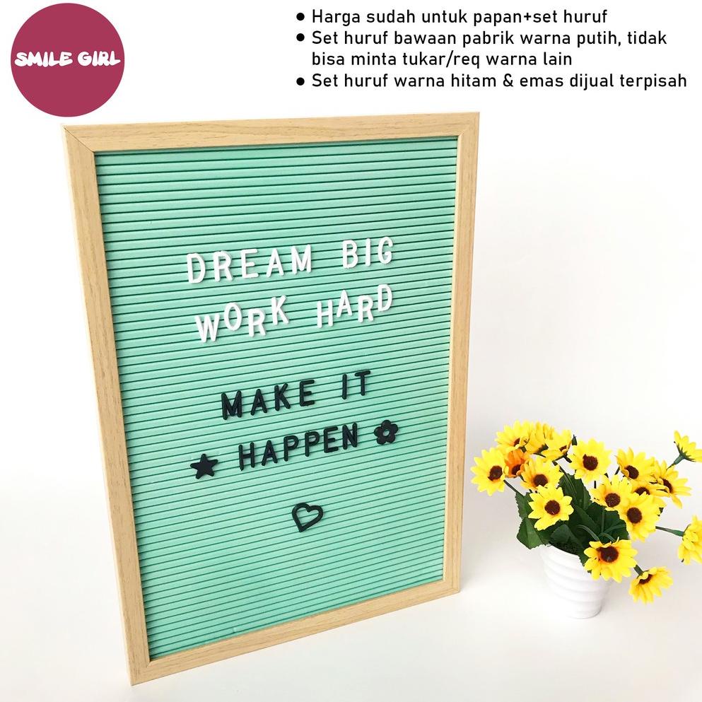 

[PROMO F9N70] [] Papan Nama Bayi / Letter Board Kekinian SmileGirl 40x28 Ready Stock