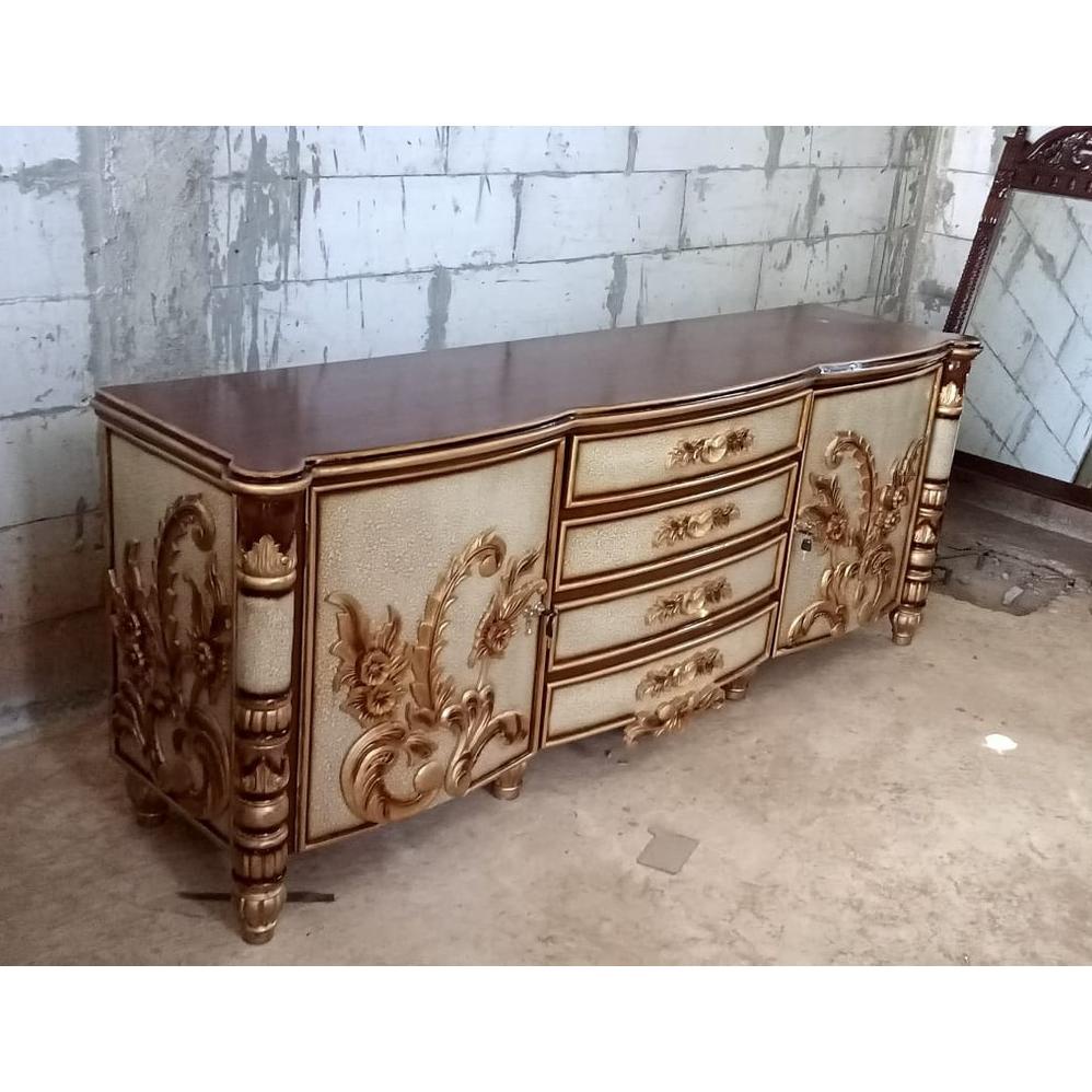 Bufet Tv Minimalis Ukir Jepara/Meja Tv Kayu Jati/Rak Tv Minimalis