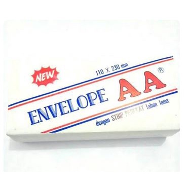 

Amplop AA putih panjang polos (1 box)