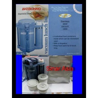 Akebonno Lunch Jar Termos Rantang Kotak Ompreng Makanan (La 1200-2)