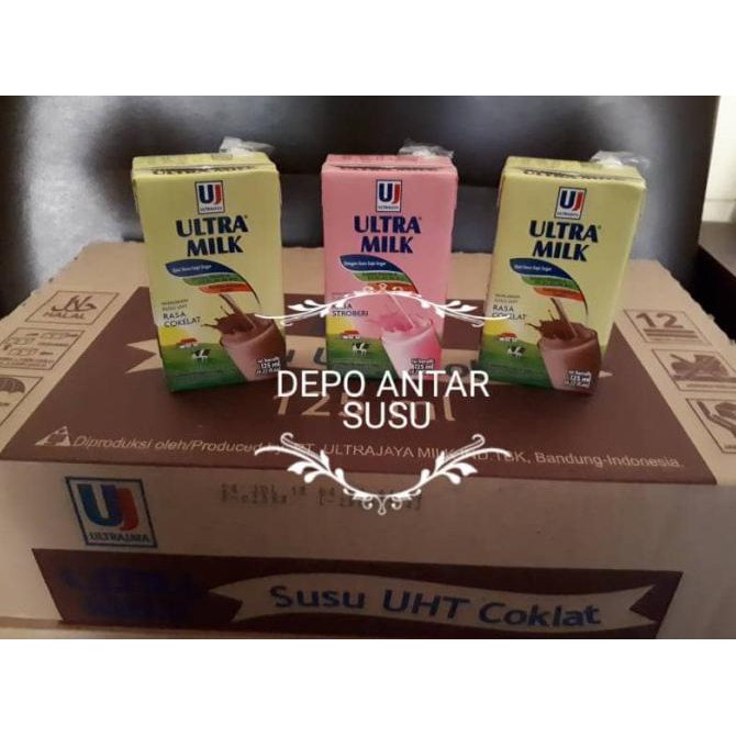 

[[BISA COD]] Susu Ultra 125ml (1 karton isi 40pcs) - Strawberry TERBATAS Kode 586