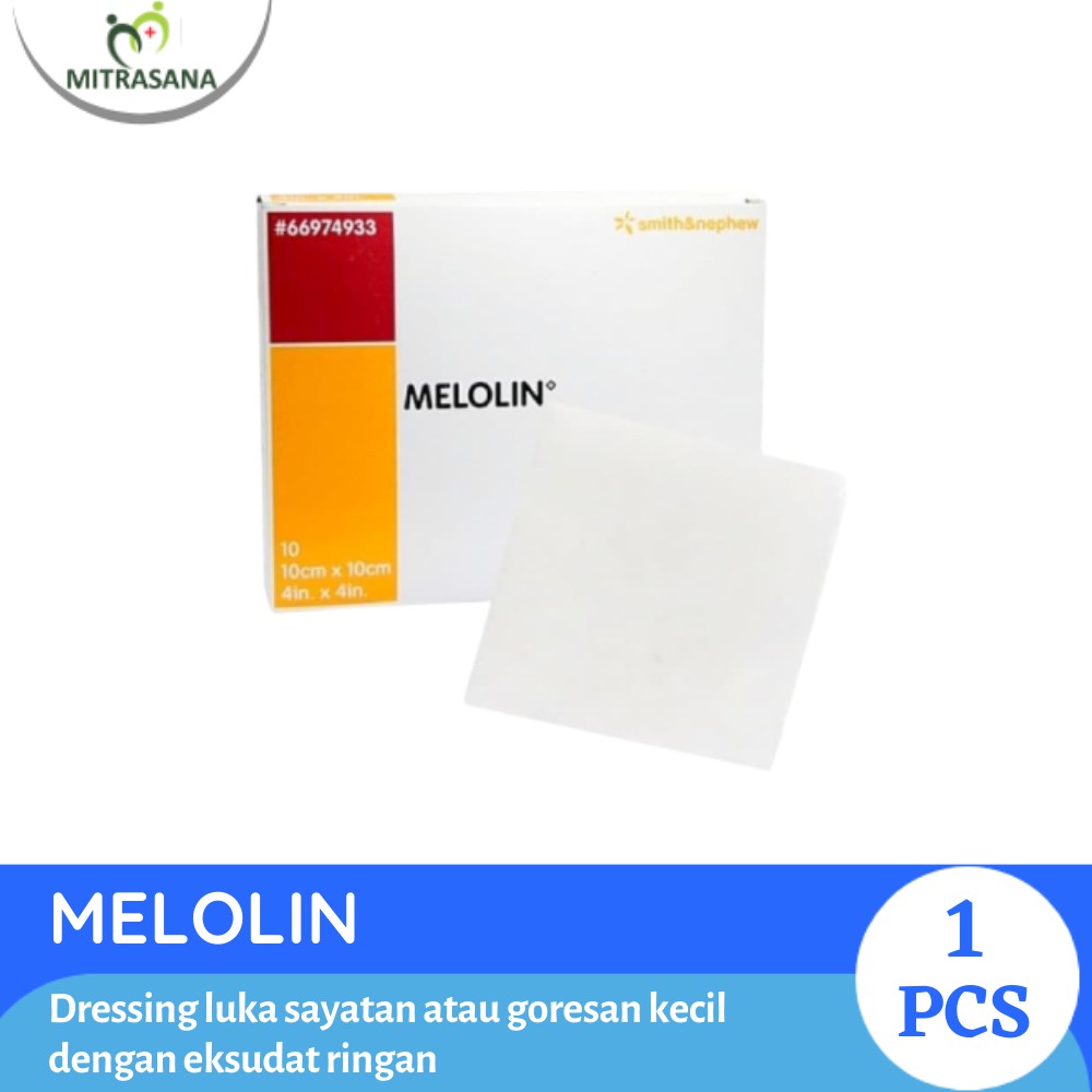 Melolin -  5 X 5 CM / 10 x 10 cm - 1 Sheet - Dressing Sebagai Pengganti Kasa