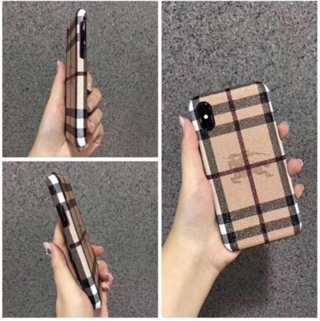 Burberry Leather Case Iphone 11 12 PRO MAX X XR Samsung S8 S9 plus Note 8 S10 10 20 S21 S20 Ultra S9