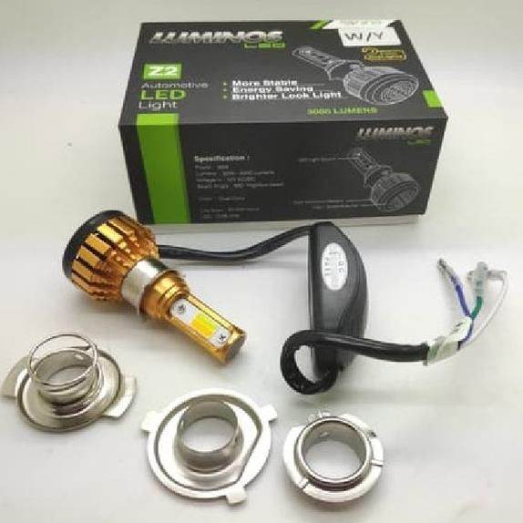 LAMPU LED MOTOR LUMINOS Z2 3 SISI 2 WARNA WHITE YELLOW