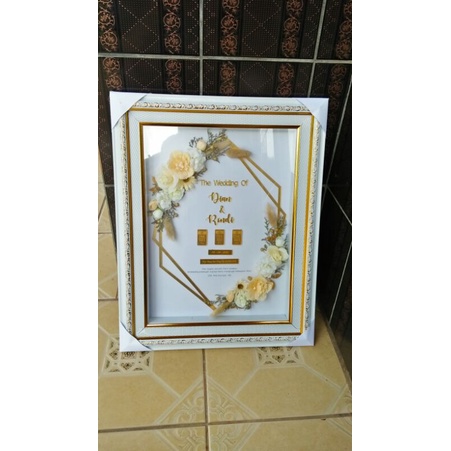 Frame pigura bingkai 3D Mahar Custom rustic