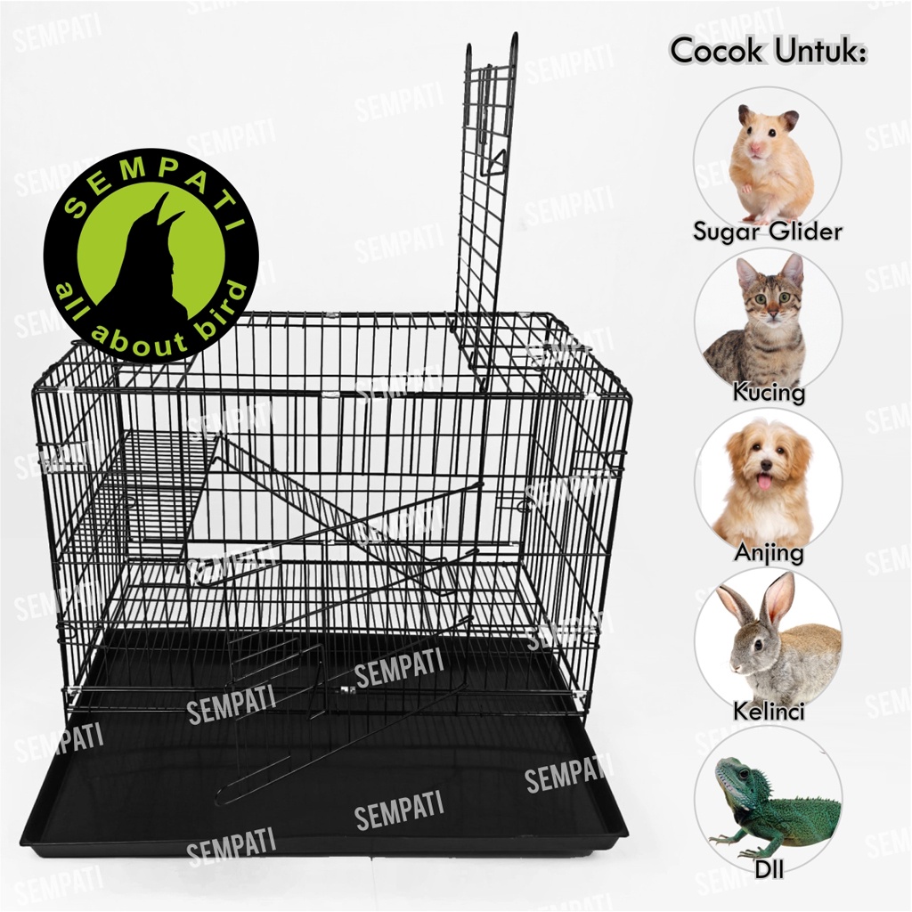 KANDANG KUCING PET CARGO SIZE 75 X 55 CM XL JUMBO KANDANG KUCING KITTEN KANDANG KUCING BESI MURAH SANGKAR KANDANG RUMAH TEMPAT TIDUR KUCING ANJING KELINCI SUGAR GLIDER KDXLCAT-2