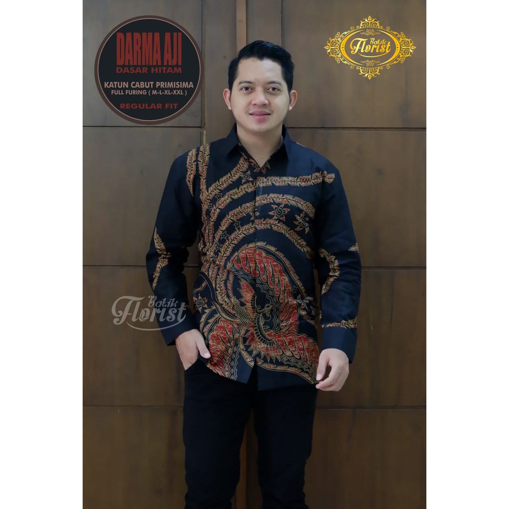 DARMA AJI Kemeja Batik Pria Full Furing Bahan Katun Cabut Primisima