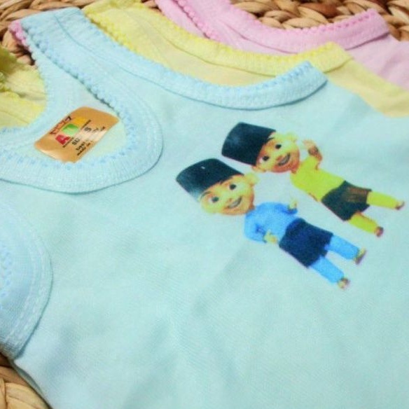 Singlet bayi anak sablon karakter cewek cowok / laki-laki perempuan S M L XL XXL adem