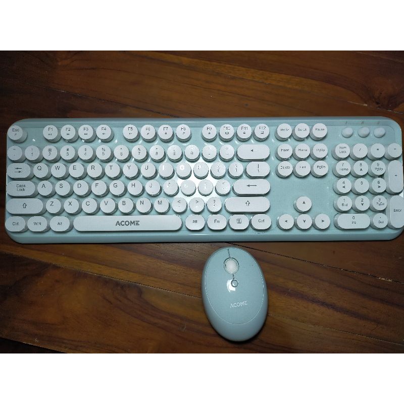 Acome Keyboard Mouse Combo Wireless Fashion Colours Tone AKM1000