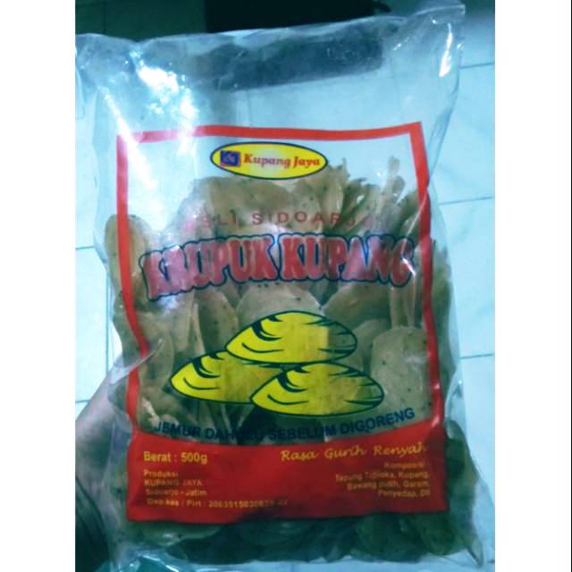 

Kerupuk kupang mentah ASLI SIDOARJO 500g