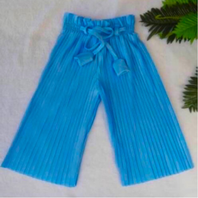 Kulot plisket anak tanggung 8,10,12 tahun bahan sama sepert pleated celana kulot plisket nablfashion