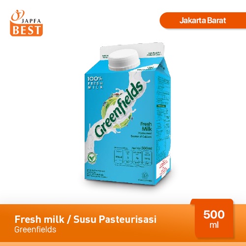 Exp Lama (COD) Greenfields Fresh Milk / Susu Pasteurisasi 500 ml Berkualitas