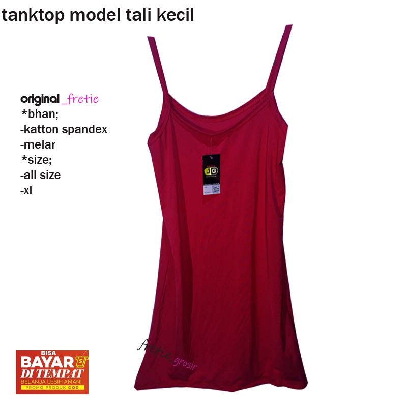 tank top 3 Pcs dalaman wanita TANK TOP tali kecil model korea XL&amp; allsize (SML) tangtop modis tali ke