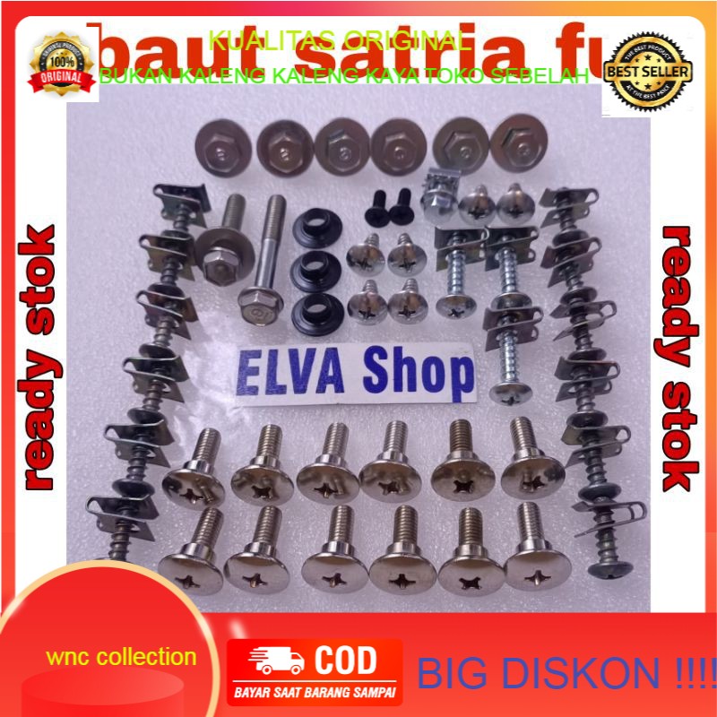 baut ring bosh skrup lengkap full body satria fu  sa f satria f 150cc