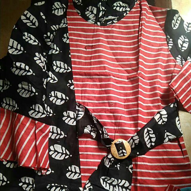 Atasan Batik Dolby Dolbi Dobby Doby Tenun Sutra Tulis Halus Katun Atbm Baron ,sarombit Atasan