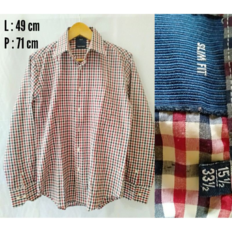 Preloved Kemeja Pria Lengan Panjang Branded