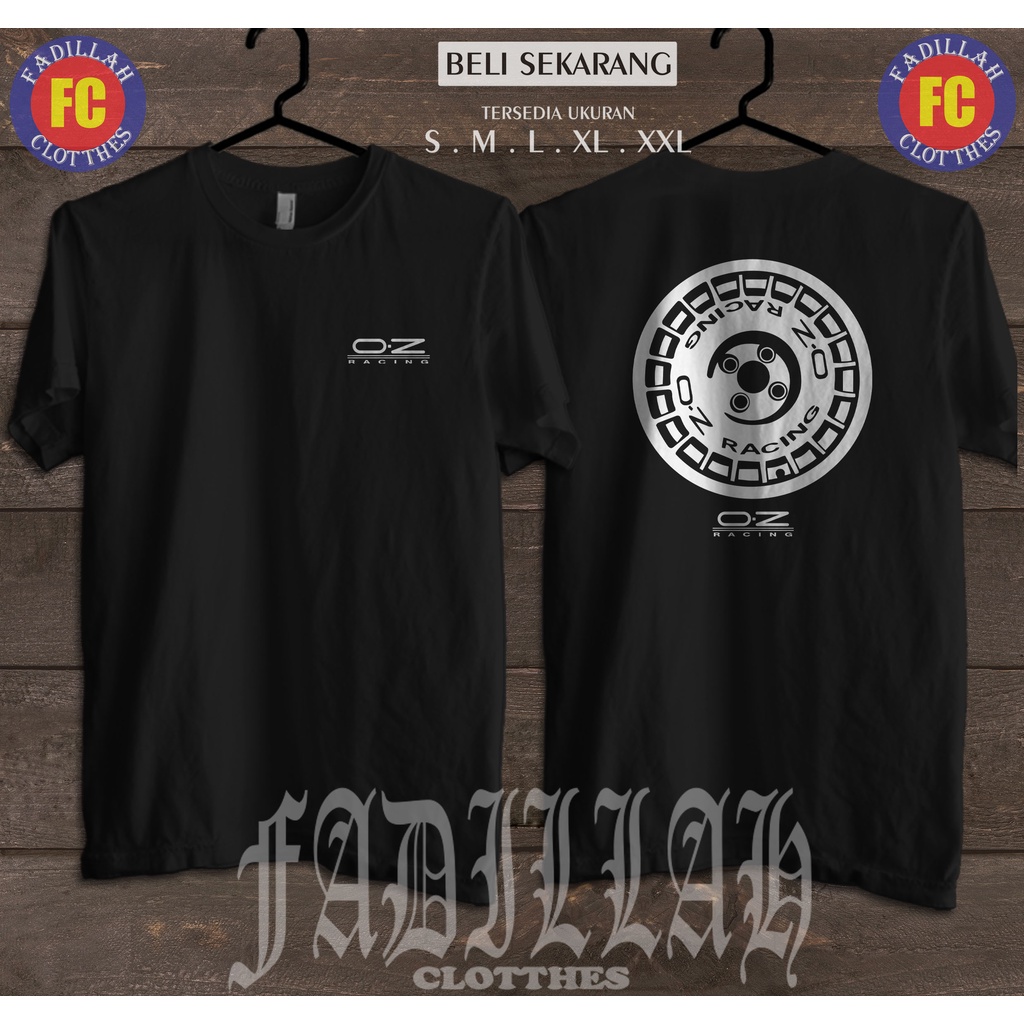 Kaos Velg Mobil OZ Rally Racing Baju Otomotif