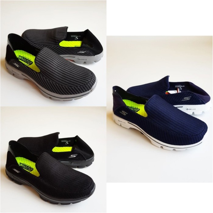 SEPATU PRIA SKECHERS / SKECHER / SKETCHERS / SKETCHER GOWALK 3 LOUNGE