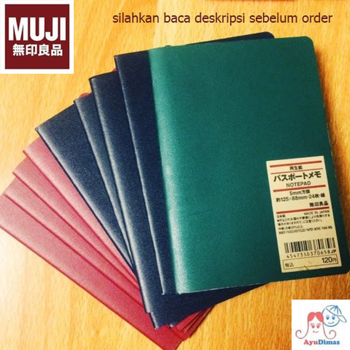 

MUJI - Passport Memo / Notepads / Note book / Paspor Buku Notes
