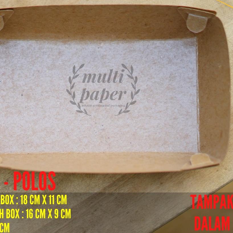 ♦ Paper Tray M 18x11x9 / Paper Food Tray / Paper Tray / Tray Paper ➣