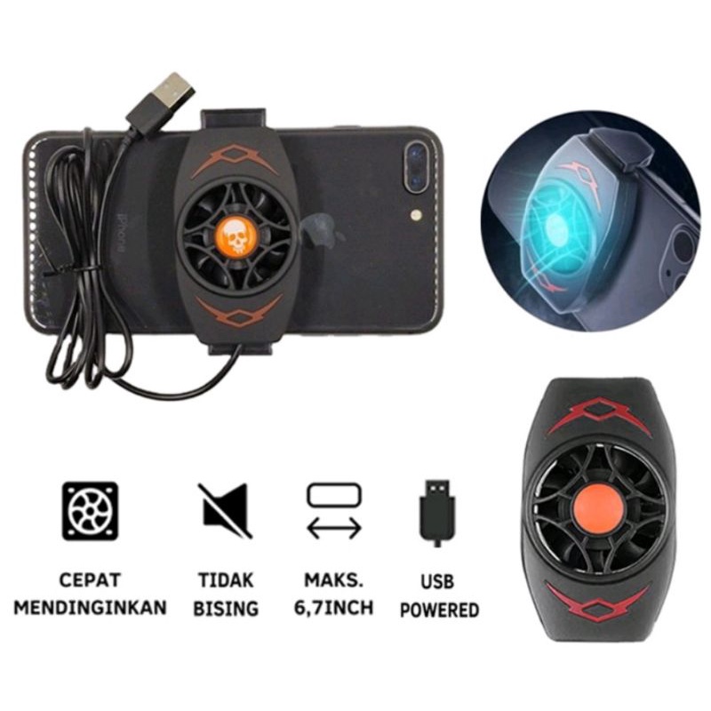 Jual radiator kipas pendingin handphone cooling pad fan mobile phone
