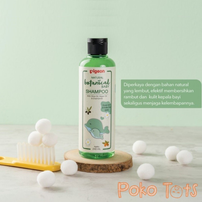 Pigeon Natural Botanical Baby Shampoo 240ml Shampo Bayi Natural 240 ml WHS