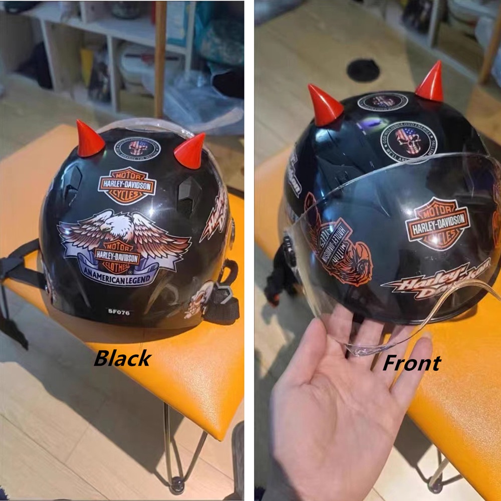 Stiker Reflektif Logo Harley-Davidson 883 Gaya Retro Tahan Air Untuk Dekorasi Helm Motor X48