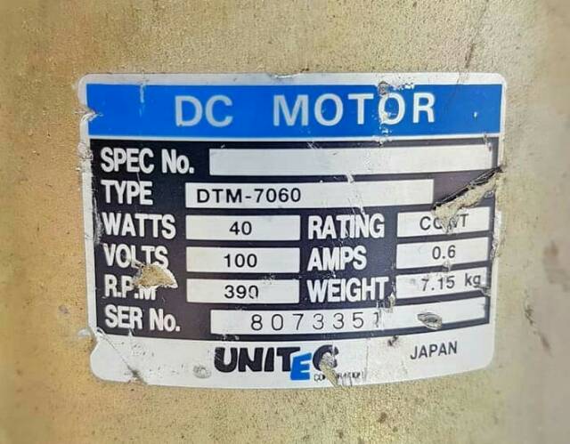 Generator DC motor DTM-7060 40w low Rpm high voltage