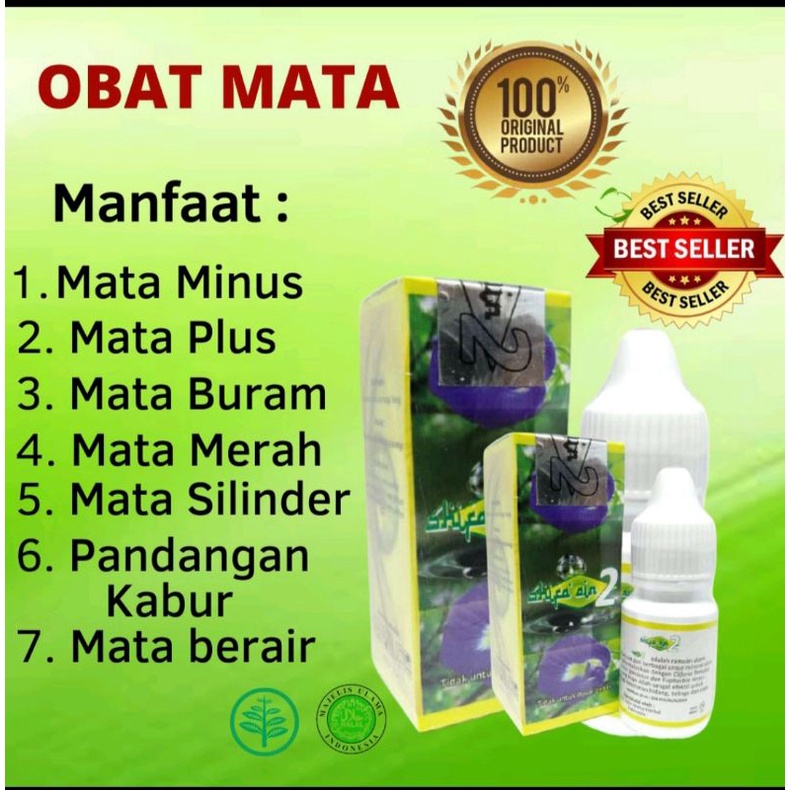 Obat Tetes Mata Herbal Syifa Aini 2 Bunga Teleng(tidak perih) Original